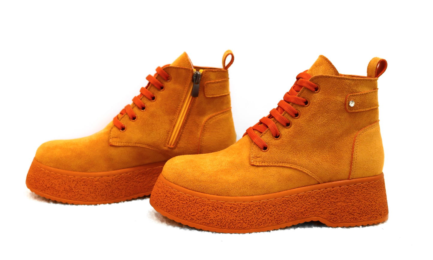 Efrin Veterboots met plateauzool