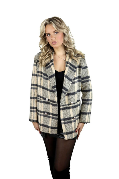 Efrin Mode - Structuurgeweven Blazer